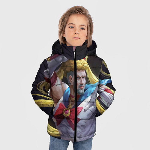 Зимняя куртка для мальчика Сейлор Панч / 3D-Черный – фото 3