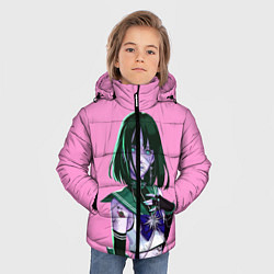 Куртка зимняя для мальчика SAILOR MOON, цвет: 3D-светло-серый — фото 2