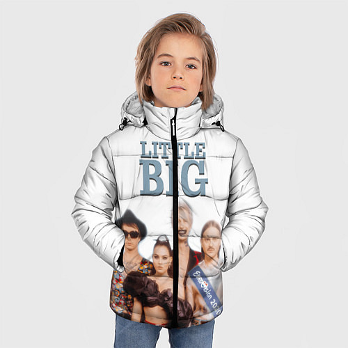 Зимняя куртка для мальчика Little Big / 3D-Черный – фото 3