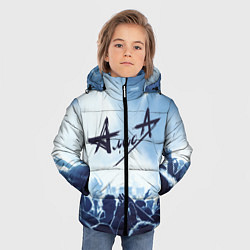 Куртка зимняя для мальчика Алиса, цвет: 3D-черный — фото 2