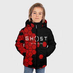 Куртка зимняя для мальчика Ghost, цвет: 3D-черный — фото 2