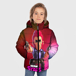 Куртка зимняя для мальчика Brawl Stars Colt Кольт, цвет: 3D-красный — фото 2