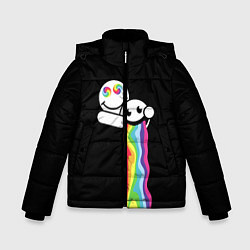 Куртка зимняя для мальчика Биба и Боба Oko, цвет: 3D-черный
