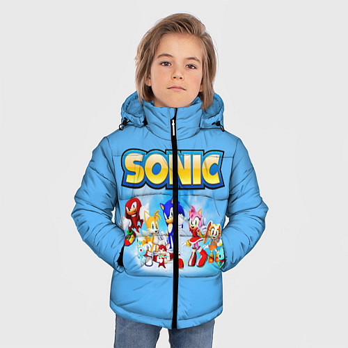 Зимняя куртка для мальчика SONIC / 3D-Черный – фото 3