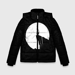 Куртка зимняя для мальчика Одинокий Пингвин, цвет: 3D-черный