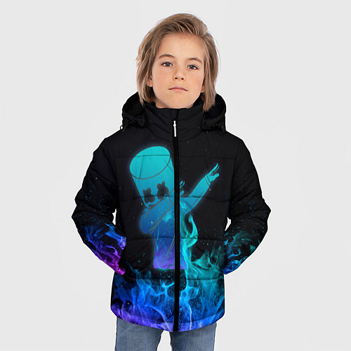 Зимняя куртка для мальчика Marshmello Fortnite / 3D-Черный – фото 3