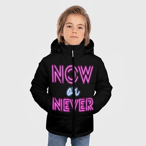 Зимняя куртка для мальчика Сейчас или никогда / 3D-Черный – фото 3