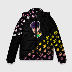 Куртка зимняя для мальчика Jojo diamond, цвет: 3D-черный