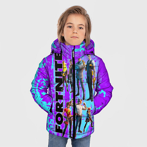 Зимняя куртка для мальчика Fortnite / 3D-Черный – фото 3