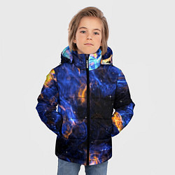 Куртка зимняя для мальчика Космос, цвет: 3D-красный — фото 2