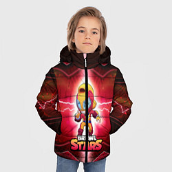 Куртка зимняя для мальчика BrawlStars Oko, цвет: 3D-черный — фото 2