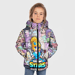 Куртка зимняя для мальчика BrawlStars Girls Oko, цвет: 3D-черный — фото 2