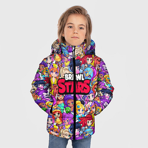 Зимняя куртка для мальчика BrawlStars Girls Oko / 3D-Черный – фото 3