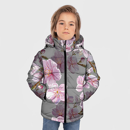 Зимняя куртка для мальчика САКУРА / 3D-Черный – фото 3