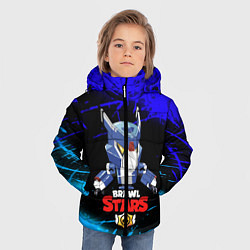 Куртка зимняя для мальчика BRAWL STARS MECHA CROW, цвет: 3D-черный — фото 2