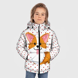 Куртка зимняя для мальчика Корги, цвет: 3D-красный — фото 2