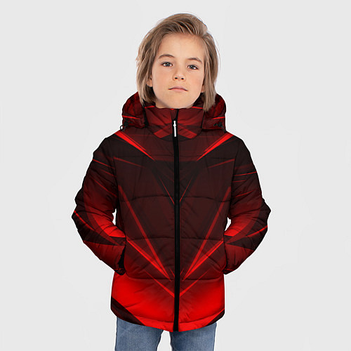 Зимняя куртка для мальчика GEOMETRY STRIPES / 3D-Черный – фото 3