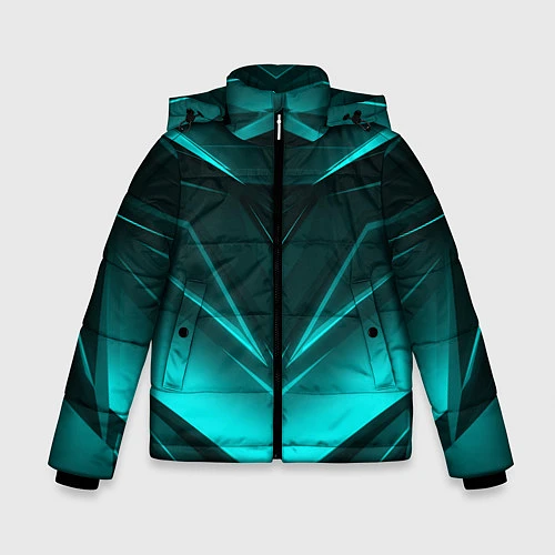 Зимняя куртка для мальчика NEON GEOMETRY STRIPES / 3D-Светло-серый – фото 1