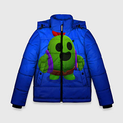 Куртка зимняя для мальчика BRAWL STARS, цвет: 3D-светло-серый