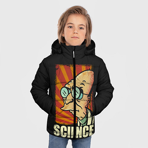 Зимняя куртка для мальчика Futurama Science / 3D-Черный – фото 3