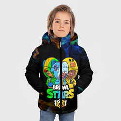 Куртка зимняя для мальчика Brawl Stars Leon Trio, цвет: 3D-черный — фото 2