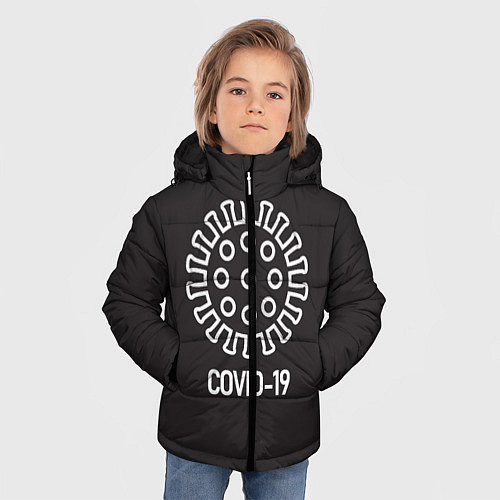 Зимняя куртка для мальчика COVID-19 / 3D-Черный – фото 3