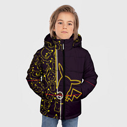 Куртка зимняя для мальчика Пикачу Oko, цвет: 3D-черный — фото 2