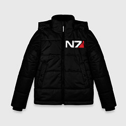 Куртка зимняя для мальчика MASS EFFECT N7, цвет: 3D-светло-серый