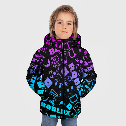 Зимняя куртка для мальчика Roblox / 3D-Черный – фото 3