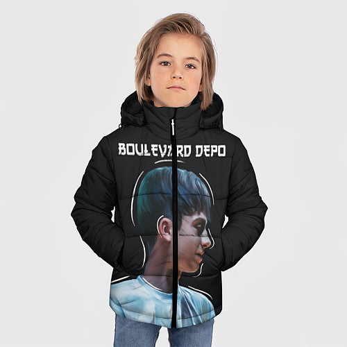 Зимняя куртка для мальчика Тёма Кулик / 3D-Черный – фото 3