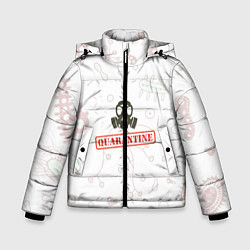 Куртка зимняя для мальчика Quarantine, цвет: 3D-черный