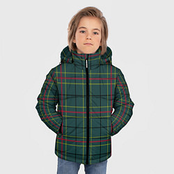 Куртка зимняя для мальчика Шотландка, цвет: 3D-светло-серый — фото 2