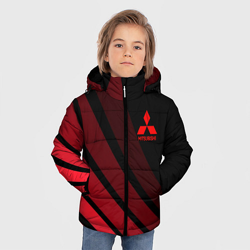 Зимняя куртка для мальчика MITSUBISHI / 3D-Черный – фото 3