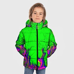 Куртка зимняя для мальчика ОГОНЬ ГЛИТЧ, цвет: 3D-светло-серый — фото 2