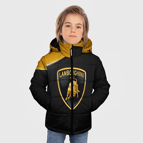 Зимняя куртка для мальчика Lamborghini / 3D-Черный – фото 3