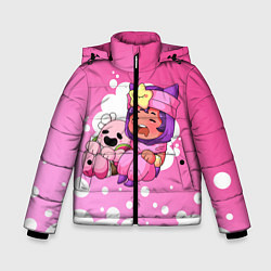 Куртка зимняя для мальчика Бравл Старс Сэнди, цвет: 3D-светло-серый