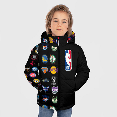 Зимняя куртка для мальчика NBA Team Logos 2 / 3D-Черный – фото 3