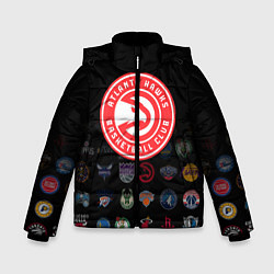 Куртка зимняя для мальчика Atlanta Hawks 1, цвет: 3D-черный