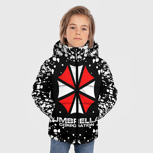 Зимняя куртка для мальчика Umbrella Corporation / 3D-Черный – фото 3