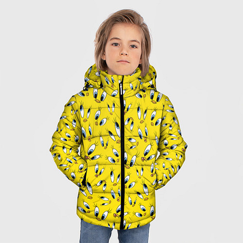 Зимняя куртка для мальчика Твити / 3D-Черный – фото 3