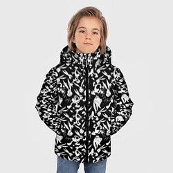 Куртка зимняя для мальчика Багз Банни паттерн, цвет: 3D-светло-серый — фото 2