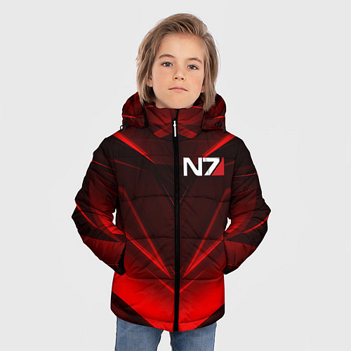 Зимняя куртка для мальчика MASS EFFECT N7 / 3D-Черный – фото 3