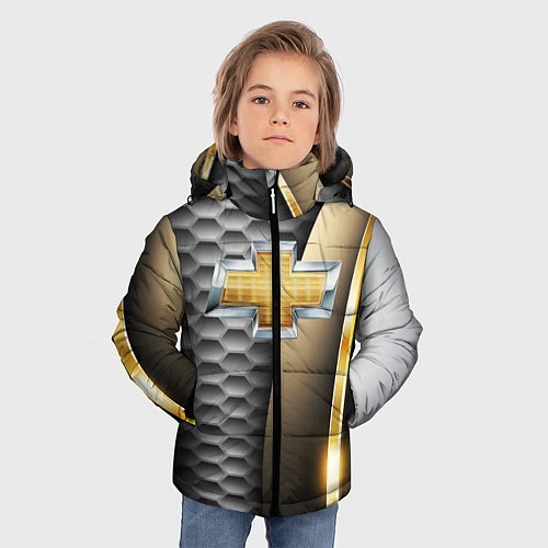 Зимняя куртка для мальчика CHEVROLET / 3D-Черный – фото 3