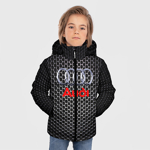 Зимняя куртка для мальчика AUDI / 3D-Черный – фото 3