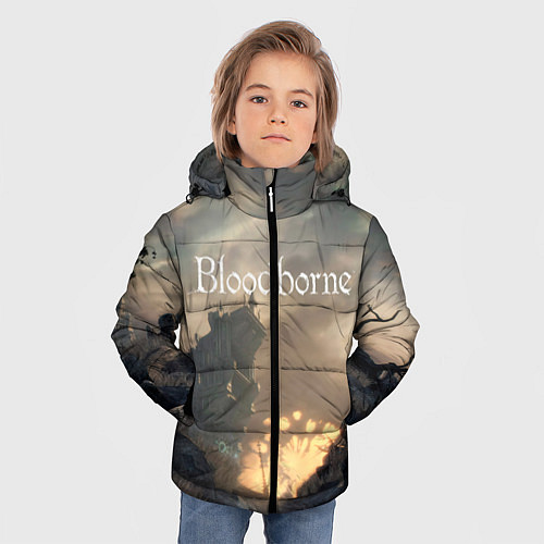 Зимняя куртка для мальчика Bloodborne / 3D-Черный – фото 3