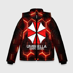 Куртка зимняя для мальчика UMBRELLA CORP, цвет: 3D-светло-серый