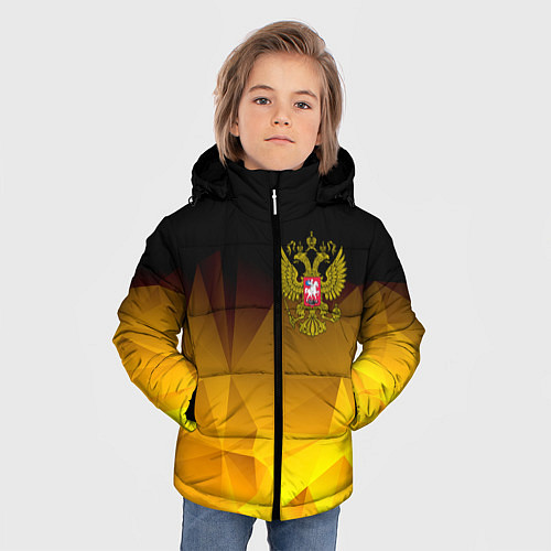 Зимняя куртка для мальчика РОССИЯ / 3D-Черный – фото 3