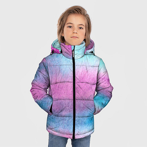 Зимняя куртка для мальчика Краски / 3D-Черный – фото 3