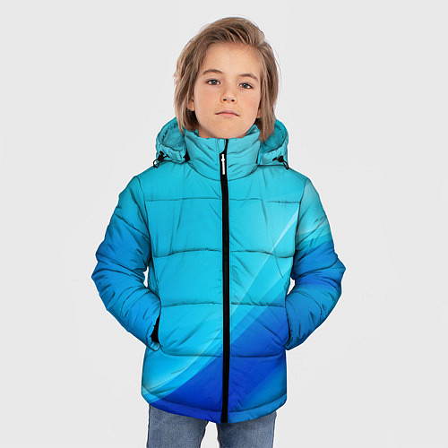 Зимняя куртка для мальчика Волна / 3D-Черный – фото 3