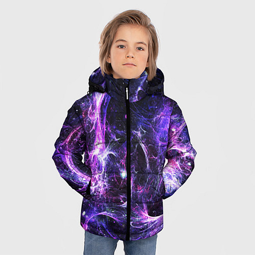 Зимняя куртка для мальчика SPACE / 3D-Черный – фото 3